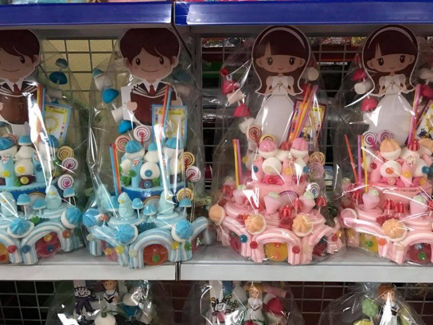 Recordatorios dulces de Comunión